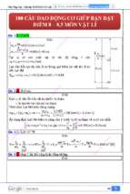 Giải chi tiết 100 câu dao động cơ chuong 1