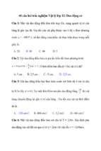 40 câu hỏi trắc nghiệm Vật lý lớp 12: Dao động cơ