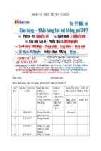 Nhật ký thực tập tốt nghiệp nghiệp vụ nhà hàng