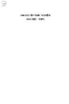 1000 bài tập trắc nghiệm hóa học