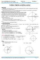 Phương pháp vòng tròn lượng giác trong dao động cơ   thầy trung thông