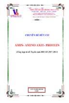 Chuyên đề amin aminoaxit protein