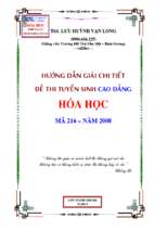 đề và đáp án thi đại học cd2008