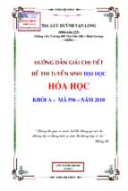 đề và đáp án thi đại học dha2010