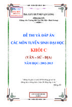 đề và đáp án thi đại học_khoi_c_2002 2013