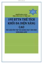 195 bài tập trắc nghiệm thể tích khối đa diện nâng cao   nguyễn bảo vương