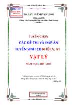 đề và đáp án vật lí thi đại học cd_ly_2007 2013