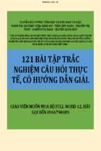 121 bài tập trắc nghiệm câu hỏi thực tế, có hướng dẫn giải   nguyễn bảo vương