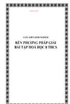 Skkn rèn phương pháp giải bài tập hóa học lớp 8 thcs