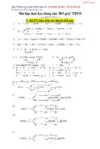 Các dạng bt hóa dành cho luyện học sinh giỏi lớp 9 thcs