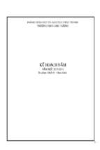 Kế hoạch năm sử dụng thiết bị dạy học