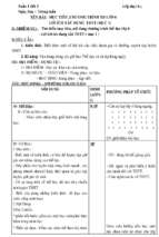 Giáo án thể dục 6 tuần 1