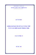 đánh giá kết quả_ thu hút đâu tư trực tiêp nước ngoài trên địa bàn tỉnh bắc ninh