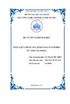 Phân lập và bước đầu định danh vi nấm biển từ vịnh vân phong