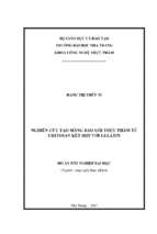 Nghiên cứu tạo màng bao gói thực phẩm từ chitosan kết hợp với gelatin