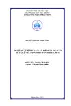 Nghiên cứu tính chất lưu biến của gelatin từ da cá tra (pangasius hypophthalmus)