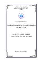 Nghiên cứu quy trình sản xuất chà bông từ thịt cá sấu