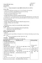 Giáo án sinh học lớp 7 chuẩn knkt