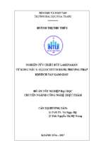 Nghiên cứu chiết rút laminaran từ rong nâu s. oligocystum bằng phương pháp khuếch tán làm giàu