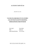 ứng dụng công nghệ webgis xây dựng hệ thống cung cấp thông tin giá đất thị trấn phùng, huyện đan phượng, thành phố hà nội