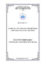 Nghiên cứu công thức son lỳ hệ nhũ tương nước trong dầu từ màu thực phẩm