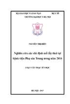 Nghiên cứu các chỉ định mổ lấy thai tại bệnh viện phụ sản trung ương năm 2016