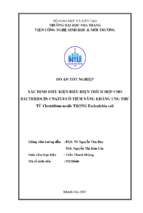 Xác định điều kiện biểu hiện thích hợp cho bacteriocin cnazu8 có tiềm năng kháng ung thư từ clostridium nexile ttrong escherichia coli