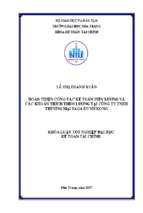 Hoàn thiện công tác kế toán tiền lương và các khoản trích theo lương tại công ty tnhh thương mại saga du mekong