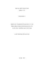 Pháp luật về kiểm soát giao dịch tư lợi trong hoạt động kinh doanh của các ngân hàng thương mại ở việt nam luận văn ths. luật