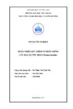 Hoàn thiện quy trình vi nhân giống cây hoa dã yên thảo (petunia hybrida)