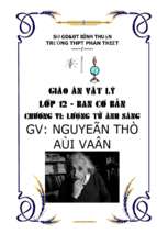 Giáo án vật lý 12 – ban cơ bản   chuong 6