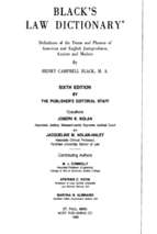 Balck's law dictionary (sixth edition)