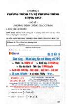 Toán nâng cao tự luận và trắc nghiệm lượng giác 11 phần 2