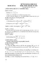 Giải nhanh 27 đề thi toán học phần 1