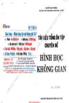 Tài liệu tổng ôn tập chuyên đề hình học không gian phần 1