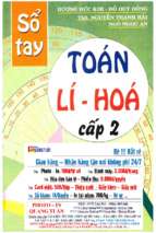 Sổ tay toán   lí   hóa cấp 2 phần 1