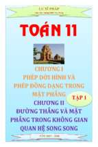 Bài tập chương 1,2,3 hình học lớp 11   lư sĩ pháp