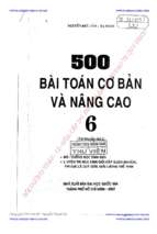 500 bài toán cơ bản và nâng cao 6 (tái bản lần thứ 2) phần 1