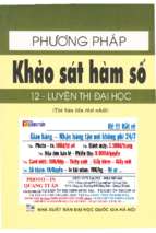 Phương pháp khảo sát hàm số 12 phần 1