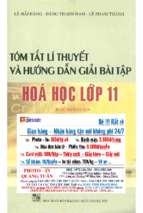 Tóm tắt lý thuyết và hướng dẫn giải bài tập hóa học lớp 11 (chương trình nâng cao) phần 1