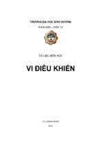 Tài liêu môn học vi điều khiển