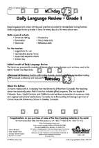 Daily language review • grade 1