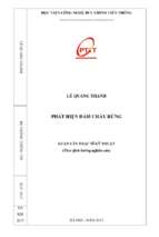 Phát hiện đám cháy rừng (LV thạc sĩ)