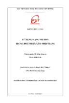 Xây dựng mạng Neuron trong phát hiện xâm nhập mạng (tt)