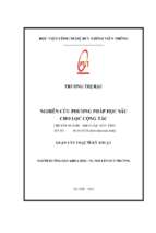 Nghiên cứu phương pháp học sâu cho lọc cộng tác (LV thạc sĩ)