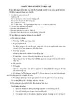 Chủ đề trao đổi nước, khoáng và nito ở thực vật