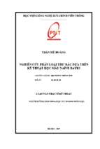 Nghiên cứu phân loại thư rác dựa trên kỹ thuật học máy Naive bayes (tt)