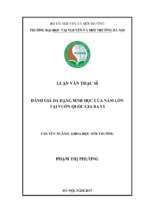 đánh giá đa dạng sinh học của nấm lớn tại vườn quốc gia ba vì