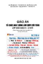 Giáo án tổ chức hoạt động làm quen với toán lớp mẫu giáo 5   6 tuổi nguyễn kim dung