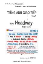 Elementary student’ book workbook tiếng anh giao tiếp tập 1 new headway english course phần 2